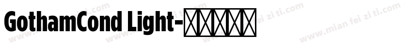 GothamCond Light字体转换